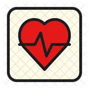 Heartbeat Medical Heart Icon