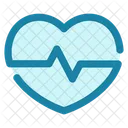 Heartbeat Heart Healthcare Icon