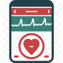 Heartbeat Pulse Cardiac Rhythm Icon