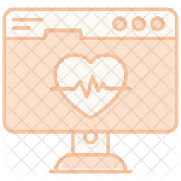 Heartbeat monitor  Icon