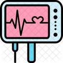 Heartbeat Monitor Ecg Machine Electrocardiogram Icon