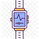 Heartbeat On Smartwatch Smart Smart Watch Icon
