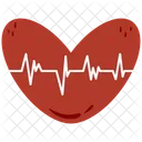 Heartbeat Rate Ilustration Hospital Emergency Icon
