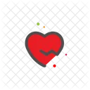 Heartbreak Heart Love Icon