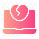 Heartbreak Laptop Dating App Icon