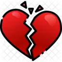 Heartbroken Broken Heart Breakup Icon