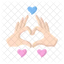 Heartfelt Gesture Relationship Love Icon