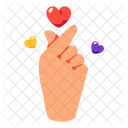 Hearth Love Hand Icon
