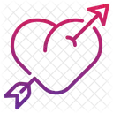 Heart Valentine Arrow Icon