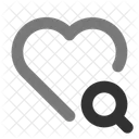 Hearth Search Love Heart Icon