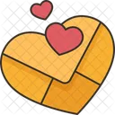 Hearts Mailing Love Icon