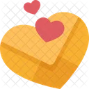 Hearts Mailing Love Icon