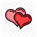 Two Hearts Heart Icon