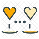 Hearts Connected Love Icon