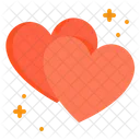 Love Heart Pair Heart Pair Romantic Icon