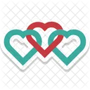 Hearts Connected Network Icon