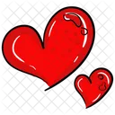 Hearts Love Romantic Icon