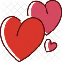Hearts Romantic Romance Icon