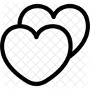Hearts Calligraphic Graphic Icon