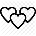 Hearts Love Favorite Icon
