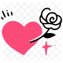 Flower Heart Love Icon