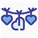 Hearts Hanging Heart Icon