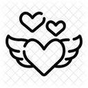 Hearts Romantic Kiss Icon