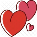 Hearts Romantic Romance Icon