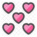 Hearts Affection Romance Icon