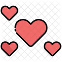 Hearts Smile Happy Icon