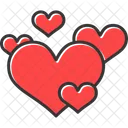Hearts Love Valenticons Icon