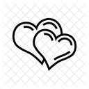Two Hearts Heart Icon