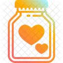 Hearts Jar Love Jar Love Bottle Icon