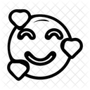 Hearts Love Smiley  Icon