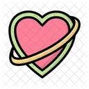 Hearts Orbit Heart Love Icon