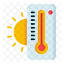 Heat High Temperature Thermometer Icon