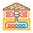 Heat Exchange Geothermal Icon