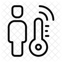 Heat Monitoring Sensors Body Temperature Dehydration Icon