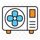 Heat Pump Heat Home Icon