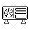 Heat Pump Heat Home Icon