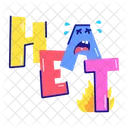 Heat Text Heat Word Heat Font アイコン