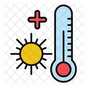 Global Warming Temperature Heat Icon