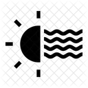 Heat Wave Radiation Icon
