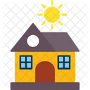 Heating Building Home Icon