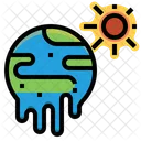Heatwave Global Warming Icon