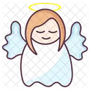 Heaven Angel Cartoon Character Blessed Angel Icon