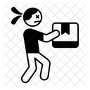 Heavy Box Box Man Icon