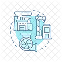 Heavy Manufacturing Industrial Property Icon