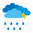 大雨、雨、天気 アイコン