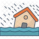 Heavy Rain Rainfall Downpour Icon